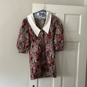 Moodie dress with collar.